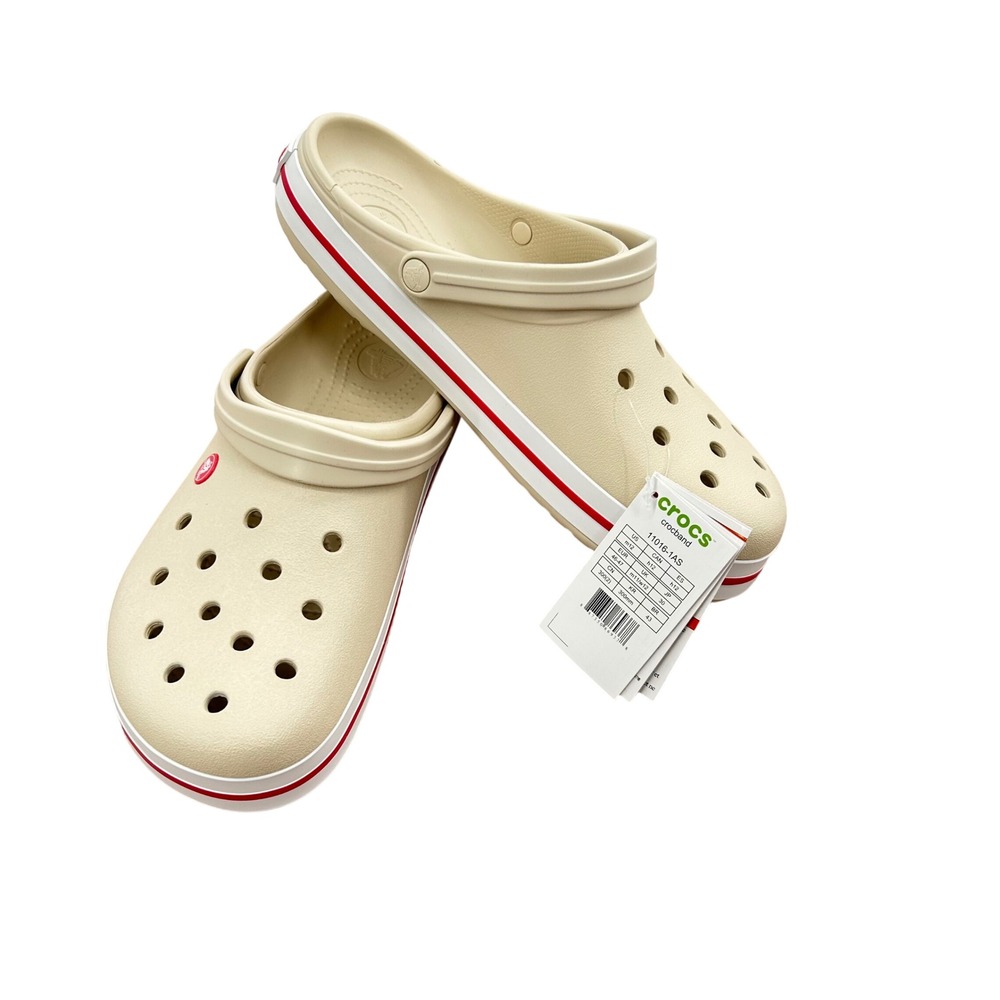 Crocs Crocband Clog Stucco Melon Beige Red Men 12 Women‎ 14 11016-1AS New